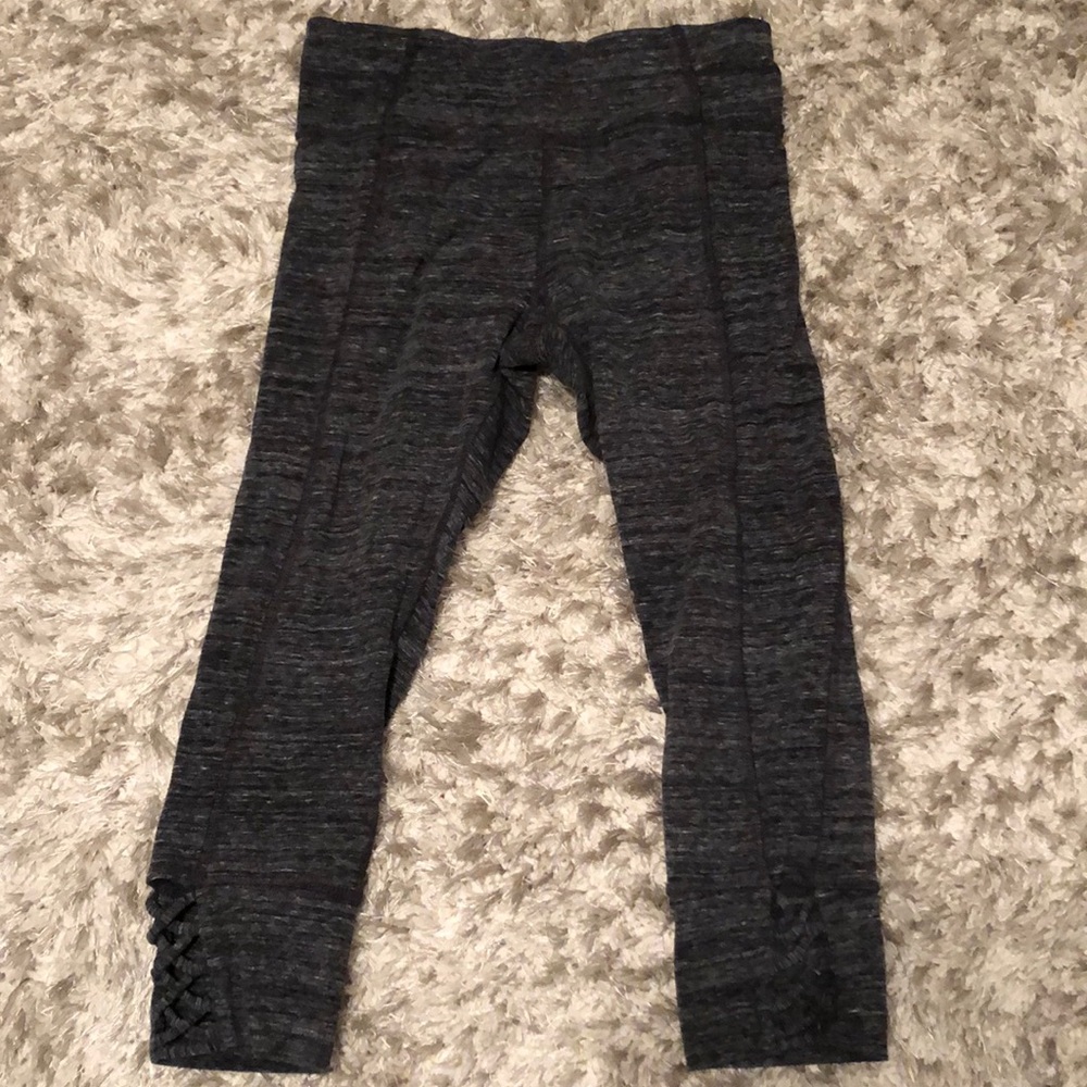 Calvin Klein Charcoal Gray Crop Leggings